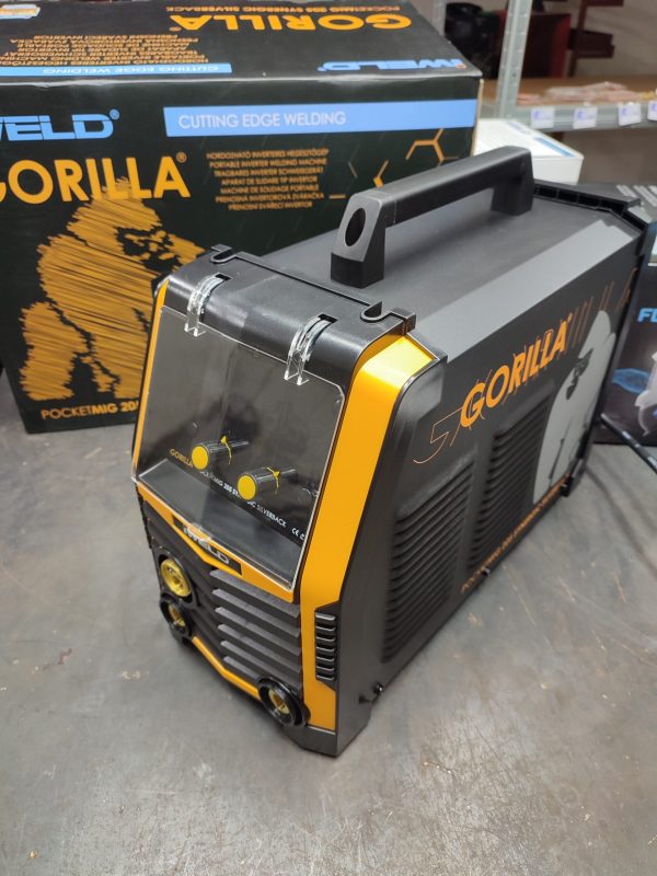 Iweld Gorilla PocketMig 205 Synergic Silverback — MIG 190 A