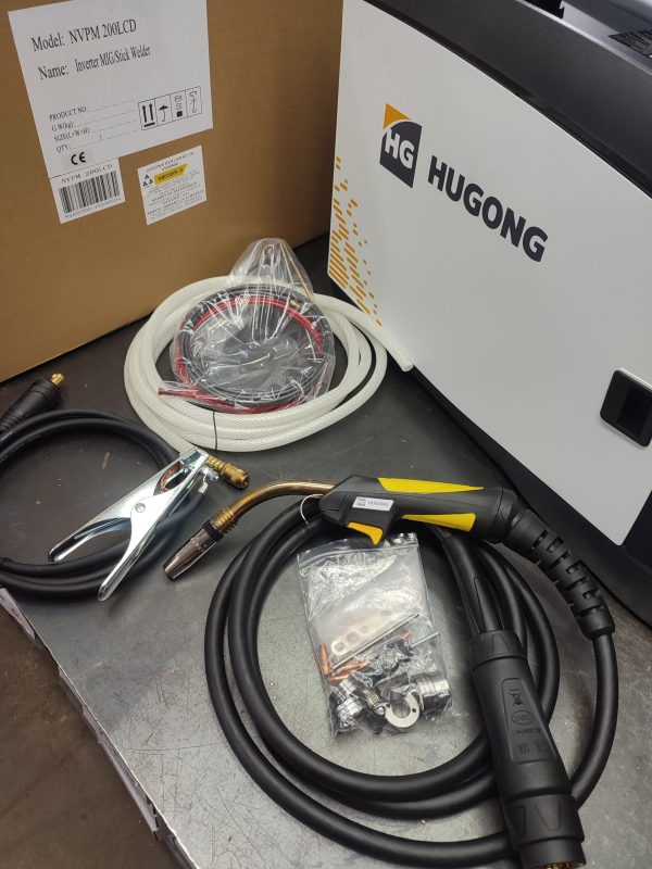 NVPM200LCDKABLOVI Hugong NVPM 200 LCD — MIG/MAG puls 200 A