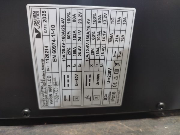 1000003517 Varstroj Varin 1605 LCD D